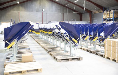 Finished conveyor systems lined up
